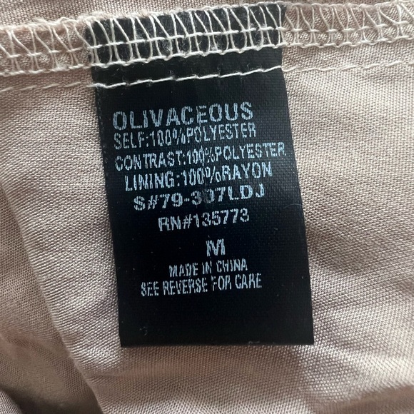 Olivaceous printed lacy dress - medium - Picture 5 of 5